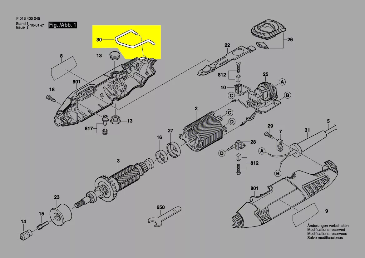 crochet de suspension Dremel réf. 2 610 003 433